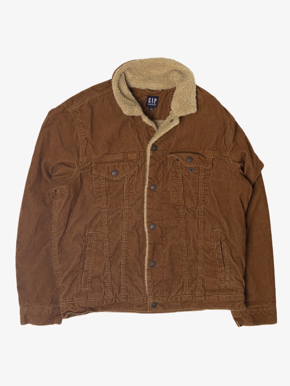 GAP CORDUROY FAUX SHEARLING LINING COAT